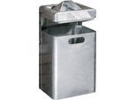 Wandascher-/Abfallkombination, 35 Liter, verzinkt