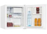 Mini Kühlschrank exquisit, 70 W, 43 l, 41 dB, 2 Fächer/1 Gefrierfach/2 Türfächer, Türanschlag wechselbar, B 440 x T 470 x H 510 mm, weiß