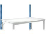 Aufbauportal, niedrig, Grundtisch SPEZIAL Arbeitstisch/Werkbank UNIVERSAL/PROFI, brillantblau