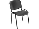 Nowy Styl Stapelstuhl ISO Basic, Kunstleder, Gestell schwarz
