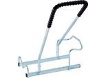 Mottez Fahrradständer für 2 Fahrräder, Grundmodul, verzinkter Stahl, Bügel mit Gummi, B 670 x T 590 x H 740 mm