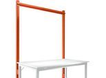 Aufbauportal, Grundtisch SPEZIAL Arbeitstisch-/Werkbanksystem UNIVERSAL/PROFI, 1500 mm, rotorange