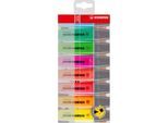 Textmarker STABILO® BOSS Original, Keilspitze, lichtbeständig, schnell trocknend, farbsortiert, 8 Stück