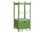 Fass-Stapelpalette Bauer FSP-1, seitlich offen, Kap. 1 x 200 l Fass, grün