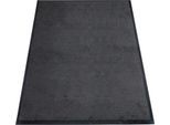 Schmutzfangmatte miltex Eazycare Style, eckig, antistatisch, UV-beständig, waschbar, High-Twist-Nylon & Niltrilgummi, 800 x 1200 mm, schwarzgrau