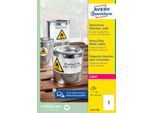 AVERY® Zweckform Wetterfeste Folien-Etiketten L4775-100, 210 x 297 mm, permanent, weiß