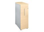 Schäfer Shop Genius Hochcontainer, B 435 x T 800 x H 1296 mm, Ahorn-Dekor/weißalu