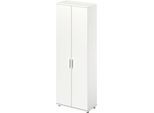 Schäfer Shop Genius Garderobenschrank TETRIS WOOD, 6 OH, H 2270 mm, Höhe inkl. Gleiter, weiß