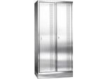 Edelstahlspind mit Sockel, 2 Abteile, B400 mm