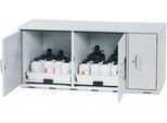 Säuren- und Laugen-Unterbauschrank asecos SL-CLASSIC-UB, Flügeltüren, Front Lichtgrau, B 1400 x T 570 x H 600 mm