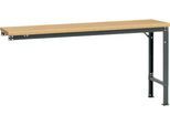 Manuflex Ansatztisch UNIVERSAL Spezial, 1750 x 800 mm, Multiplex natur, anthrazit