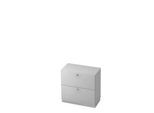 Hängeregistraturschrank, 2 OH, B 800 x T 420 mm, lichtgrau