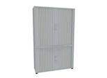 Querrollladenschrank, zweiteilig, B 1200 mm, 5 OH, lichtgrau