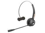 Bluetooth Headset MediaRange MROS305, monaural, Lautstärkeregler, Mikrofon mit Rauschfilter, Reichweite bis 10 m, bis 12 h, schwarz