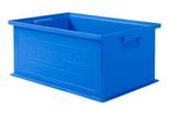 Stapelkasten SSI Schäfer 14/6-2, Volumen 21 l, bis 30 kg, mit Griffmulde, L 465 x B 314 x H 198 mm, Polypropylen, blau