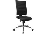 Schäfer Shop Pure Bürostuhl SSI PROLINE S2, Synchronmechanik, ohne Armlehnen, 3D-Netz-Rückenlehne, Bandscheibensitz, schwarz/schwarz