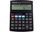 Tischrechner MAUL MTL800, 12 Stellen, 2 Zeilen, kaufmännische Funktionen, Solar- & Batteriebetrieb, B 140 x T 190 x H 30 mm, schwarz