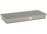 GFK-Auffangwanne 220/3 CEMO, 220 l Auffangvolumen, B 1880 x T 850 x H 200 mm, mit GFK-Gitterrost