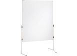 Franken Moderationstafel ECO, 1200 x 1500 mm, beidseitig, mit Rollen, weiß/Karton, ECO-UMTKR