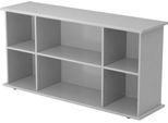 Sideboard TARA, B 1661 x T 448 x H 840 mm, lichtgrau