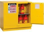 Justrite FM-Sicherheitsschrank Undercounter Sure-Grip® EX, für entzündbare Flüssigkeiten, bis 83 Liter, selbstschließende Türen, gelb