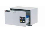 Sicherheitsunterbauschrank Typ 90 asecos UB-S-90, Schublade, Front Lichtgrau, B 893 x T 574 x H 600 mm