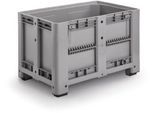 Industriebox, mit 4 Füßen, geschlossen m. Entnahmeklappe, 470 Liter