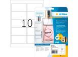 Herma Folienetiketten Special Nr. 8018, 96 x 50,8 mm, wetterfest, selbstklebend, permanent, transparent, 250 Stück