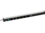 Energieleiste 836/1 für Treston Arbeitstische, 6-fach Steckdose, 1x Schalter, 2x USB-Typ A