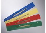 Schäfer Shop Select Heftstreifen, Polypropylen, farbsortiert, DIN A4, Metall-Deckleiste