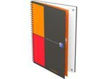 Collegeblock Oxford International Notebook, B5, kariert, 80 g/m², SCRIBZEE® kompatibel, 80 Blatt, 5 Stück