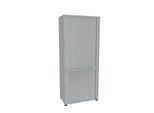 Querrollladenschrank, zweiteilig, B 800 mm, 5 OH, lichtgrau