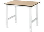 Arbeitstisch, MDF-Platte, B 1000 x T 800 x H 760-1080 mm