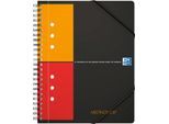 Meetingbook Oxford International DIN A5, doppelspiralgebunden, kariert, 80 Blatt, SKRIBZEE®-komp., 5 Stück
