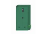 Pflanzenschutzmittelschrank asecos E-PSM-UF, Flügeltüren, Front Türkisgrün, B 950 x T 500 x H 1950 mm