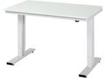 Arbeitstisch Serie adlatus 300, Melamin-Platte, B 1250 x T 800 x H 720 - 1120 mm
