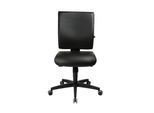 Topstar Bürostuhl LIGHTSTAR 10, ohne Armlehnen, Synchronmechanik, Flachsitz, Kunstleder desinfektionsmittelbeständig, schwarz/schwarz