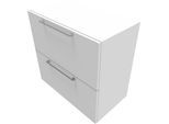 Hängeregisterschrank SOLUS PLAY, 2 Ordnerhöhen, B 800 x T 440 x H 748 mm, weiß