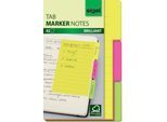 Haftnotizen Sigel Tab Marker Notes, 3-farbig, 42 Blatt, 98 x 148 mm, beschreibbar