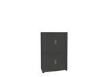Rollladenschrank, 4 OH, 2teilig, ohne Mitteltrennwand, B 1000 mm, graphit