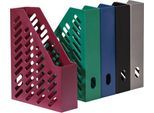 Stehsammler KARMA, DIN A4/C4, 100% Recyclingmaterial, B 76 x T 246 x H 315 mm, H vorne: 148 mm, öko-grün