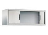 C + P Rollladenschrank Omnispace, abschließbar, B 1200 x T 420 x H 450 mm, Stahl/Kunststoff, lichtgrau