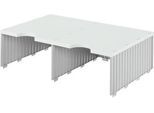 styro® Sortierstation styrodoc Jumbo, DIN C4, 1 Etage/2-reihig/2 Fächer, grau