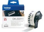 BROTHER Endlos-Etikett DK-22211, 29mm x 15,24m, Film weiß