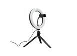 meet by Paperflow Blogg Ringlicht Tischleuchte, PVC, 200 × 450 × 110 mm, 420 lm, warmweiß, EEK G