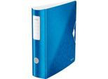LEITZ® Ordner Active WOW, DIN A4, Rückenbreite 82 mm, blau
