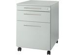 Schäfer Shop Select Rollcontainer Start Off 126, Utensilien-, Hängeregisterauszug, Schublade, abschließbar, B 432 x T 580 x H 595 mm, lichtgrau