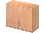 Schäfer Shop Genius Aufsatzschrank TETRIS WOOD, 2 OH, B 1000 mm, abschließbar, Buche-Dekor