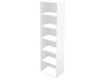 Schäfer Shop Genius Regal TETRIS WALL, 6 Ordnerhöhen, B 600 x T 420 x H 2250 mm, weiß