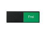 Schiebeschild Frei-Belegt für Türschild Lyon, selbstklebend, B 150 x H 50 mm, schwarz